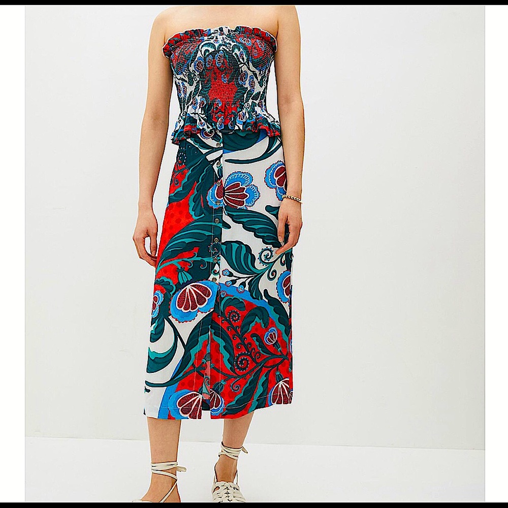 ANTHROPOLOGIE Abstract Skirt Set